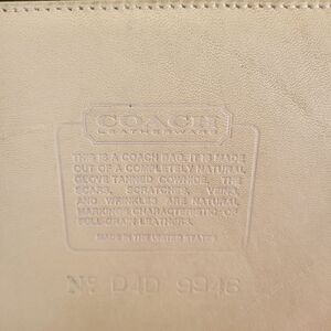 Vintage Coach Bone Leather Bucket Bag